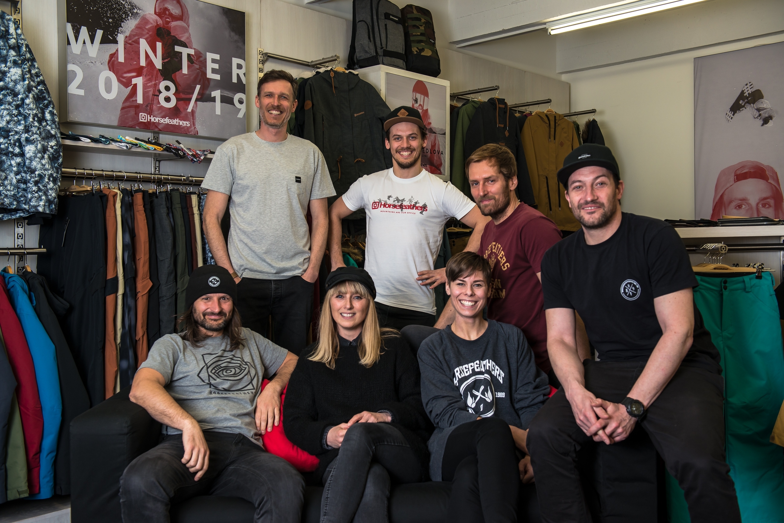 Hanuš Salz and Pavel Kubíček (HF owners) and Heida Birgisdottir with the HF design department.jpg