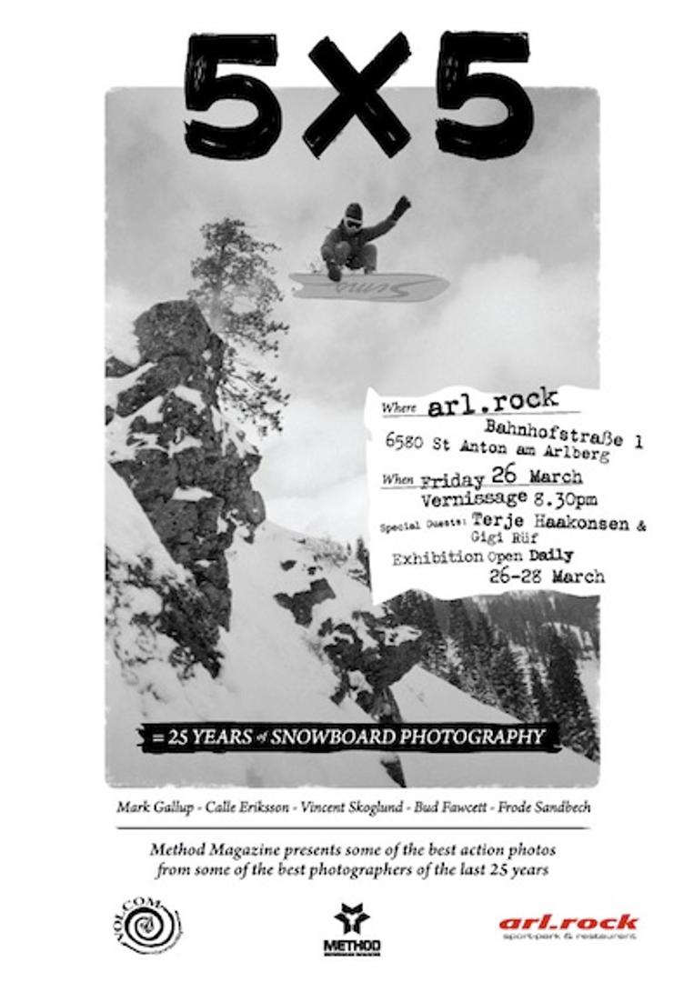 Method Mag 5x5 = 25 years of Snowboard Photography Exhibition